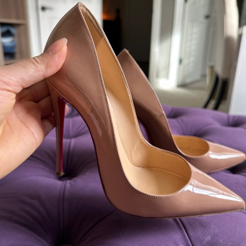 Size 37 and a half Red Bottom Christian Louboutin Heels.